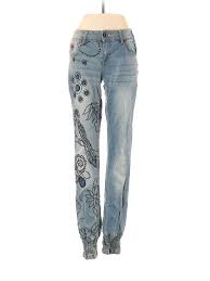Details About Desigual Women Blue Jeans 24w