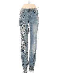 details about desigual women blue jeans 24w