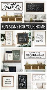 Fun Wood Signs For Your Home Eighteen25 Homemade Wood Signs Wood Signs For Home Wooden Signs Diy