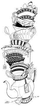 39+ alice in wonderland coloring pages for adults for printing and coloring. Teacups Inks Alice In Wonderland Drawings Alice In Wonderland Coloring Pages