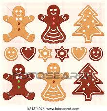 512x512 classy cookie clipart 146 best cookies images on clip. Gingerbread Vector Christmas Cookie Clipart K31374075 Fotosearch