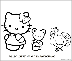 )  3 (full name kitty white (キティ・ホワイト kiti howaito? Hello Kitty And Her Friends Happy Thanksgiving Coloring Pages Cartoons Coloring Pages Free Printable Coloring Pages Online