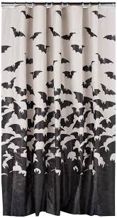 Celebrate Halloween Together Glowing Bats Shower Curtain Halloween Shower Curtain Gothic Bathroom Decor Dark Home Decor