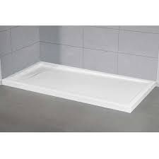 For shower and tub surround applications, acrylic is a far superior product to fiberglass and other cheap plastics, and is much easier to clean and maintain than tile. Ove White Acrylic Shower Base Costco