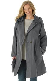 Plus Size Packable Pleated Hood Jacket Size 20w Plus Size Trench Coat Trendy Plus Size Coats Raincoat