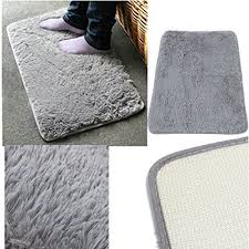 Soft Absorbent Memory Foam Bedroom Bath Bathroom Floor Shower Mat Rug Non Slip Gray Shower Mat Bathroom Flooring Mat Rugs