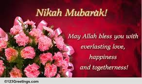 What to write in a wedding wishes card : Wedding Wishes For Muslim