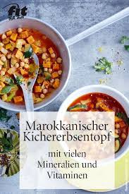 Marokkanischer Kichererbsentopf Rezept Fit For Fun Rezept Rezepte Ayurvedische Rezepte Lebensmittel Essen