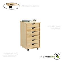 The arched solid pine bookcase have adjustable shelves and come in a variety of paints. H24living Office Pedestal Mobile Drawer Mobile Cabinet 6 Drawers Filing Cabinet Solid Pine Wood Natural Finish Buy Online In Antigua And Barbuda At Antigua Desertcart Com Productid 48767163
