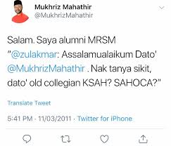 M Hafiz On Twitter Telunjuk Lurus Kelingking Berkait Takkanlah Si Adib Anak Buah Daim Besfren Atok Tak Tahu Anak2 Pm7 Je Dah Ada 2 Orang Yang Sakau Tempat Di Mrsm Ke Masa
