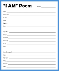 10 Best I Am Poem Printable - Printablee.com