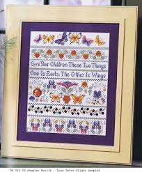 156 stitches wide by 60 stitches high. Kooler Design Studio Love Takes Flight Sampler Cross Stitch Pattern 123stitch
