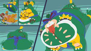 He is the malevolent king of the kremlings, the master of the kremling krew, and the archenemy of donkey kong and diddy kong. Bowser S K Rool Sumo Smooshing By Tehsquishyray Fur Affinity Dot Net