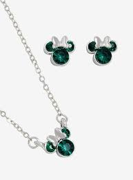 Disney Minnie Mouse May Birthstone Jewelry Set Birthstone Jewelry Jewelry Set Jewelry