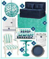 Navy And Pool Navy Blue Living Room College Bedroom Apartment Mermaid Beach Decor