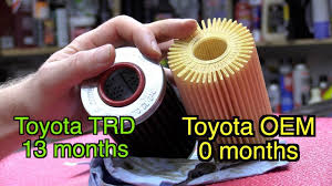 Toyota Trd Oil Filter 13 Months Vs Toyota Oem Oil Filter 0 Months