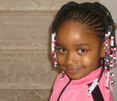 Part your child's hair down the center as usual, then use a comb and brush the. Black Girl Hairstyle For Kids