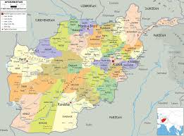 Afghanistan outline map pdf created date: Detailed Political Map Of Afghanistan Ezilon Maps