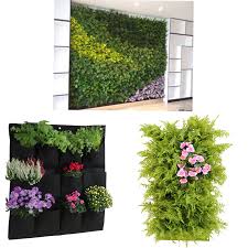 Planta colgante artificialesvarios colores decoración flores. Dgtrhted Bolsas De Cultivo Bolsa Para Plantar Jardin Balcon Pared Vertical Flor Plantas Jardinera Colgante Color Negro 18 Bolsillos 15 Bolsillos Tamano 15 Pockets Accesorios Ganchos Y Colgadores