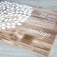 Frases para felicitar el 25 o 50 aniversario de casados a tu pareja o a tus padres o a tus abuelos o a unos amigos que celebran tan feliz acontecimiento. Arbol De Huellas De 25 Anos De Casados Una Boda Original