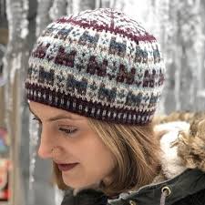 Diamond Rose Fair Isle Hat Kit