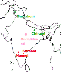 Archaeological excavations have revealed four phases of cultural significance between 3000 bc and 1000 bc. Name Some Important Paleolithic Neolithic And Mesolithic Sities In India On Map Social Science On The Trail Of The Earliest People 11858363 Meritnation Com