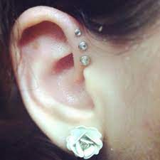 My Triple Forward Helix Piercing Hurt A Lot And Bled A Lot But Totally Worth It I Forward Helix Jewelry Forward Helix Piercing Triple Forward Helix Piercing