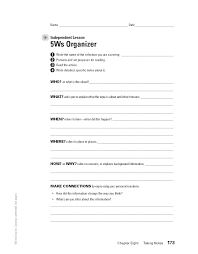 5 W S Organizer Grades 3 4 Download This Reading Advantage Writing Lesson To Help Studentsuse The 5 Reading Intervention Writing Lessons Writing Instruction
