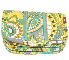 Vera bradley eloise lime's up kisslock handbag magnetic snap closure. Vera Bradley Green Yellow Paisley Print Small Wallet Coin Purse Magnetic Closure