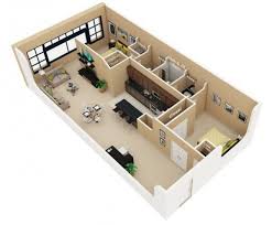 2 Bedroom Apartment House Plans 3d House Plans House Plan With Loft Bedroom House Plans