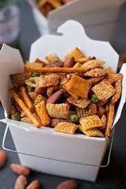 Sweet Spicy Asian Snack Mix Life Made Simple Recipe Asian Snack Mix Recipe Asian Snacks Spicy Trail Mix Recipe