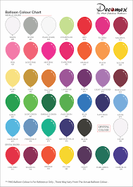 Colour Chart Latex Balloon Factory L Balloon Manufacturer