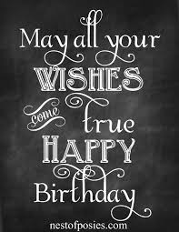 Happy Birthday Chalkboard Printables Nest Of Posies Happy Birthday Chalkboard Happy Birthday Quotes Happy Birthday Pictures