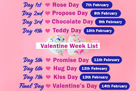 Valentine Week List 2021 Happy Valentine Day Week List 2021 February There are many more special days to come this. happy valentine day week list 2021 february
