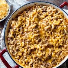 Skillet Cheeseburger Macaroni And Cheese Recipe Bestrecipebox Cheeseburger Mac And Cheese Best Mac N Cheese Recipe Cheeseburger Recipe