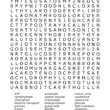 These puzzles are of medium difficulty and best suited to older children and adults. Photosynthesis Word Search Puzzle