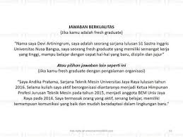 Maybe you would like to learn more about one of these? Kunci 100 Jawaban Berkualitas Pertanyaan Interview Terminalhrd Com Belajar Sarjana Universitas