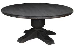 60 Round Dining Table Solid Mango Wood Distressed Black Espresso Finish Doesnotapply Transi Round Pedestal Dining Table Dining Table Dining Table In Kitchen