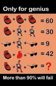 Jumlahkan saja kedua angkanya 1 + 26 = 27 13 + 30 = 43 10 + 3 = 13 27 + 3. 190 Only For Genius Puzzles Ideas In 2021 Maths Puzzles Brain Teasers Fun Math