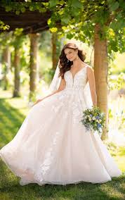 Full A Line Wedding Dress With Floral Details Essense Of Australia Wedding Dresses Essence Of Australia Wedding Dress Perfect Wedding Dress