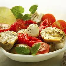 Salade D Artichaut De Tomates Et De Mozzarella Recette Salade Artichaut Recette Artichaut Artichaut