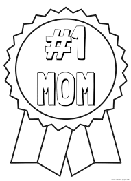 Number 1 mom mother's day #1 mom for mothers day. Mothers Day Number Mom Ribbon Coloring Pages Printable