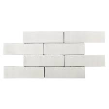 Can glass mosaic tile be returned? Elida Ceramica Harmony White Subway 12 In X 15 In Glazed Ceramic Brick Subway Wall Tile In The Tile Department At Lowes Com