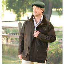 The Genuine Irish Wax Cotton Jacket Hammacher Schlemmer Made In Ireland This Jacket S Densely Woven Cott Waxed Cotton Jacket Waxed Cotton Well Dressed Men