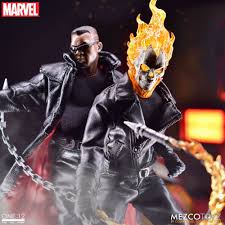 Now, the devil has come for his due. Ghost Rider Hell Cycle Action Figure 1 12 Mezco 19 Cm Blacksbricks