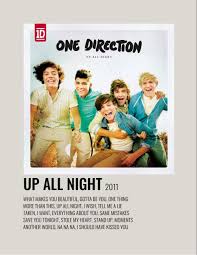 Up All Night Alternative Cover In 2020 Minimalist Music Music Poster Ideas One Direction Albums