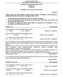Subiecte Geografie 2019 Edu Ro Avem Baremul De Corectare La Examenul De Bacalaureat