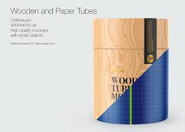 Download Free Psd Mockups Wooden Paper Tubes On Behance PSD Mockup Templates