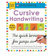 These cursive practice sheets are perfect for teaching kids to form cursive letters, extra practice for kids who have messy handwriting, handwriting learning centers, practicing difficult letters, like cursive f or cursive z. Priddy Books Cursive Handwriting Wipe Clean Workbooks