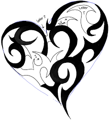 Tribal art tattoos and my anime drawings. How To Draw A Tribal Heart Tattoo Design In Easy Steps Tutorial How To Draw Step By Step Drawing Tutorials